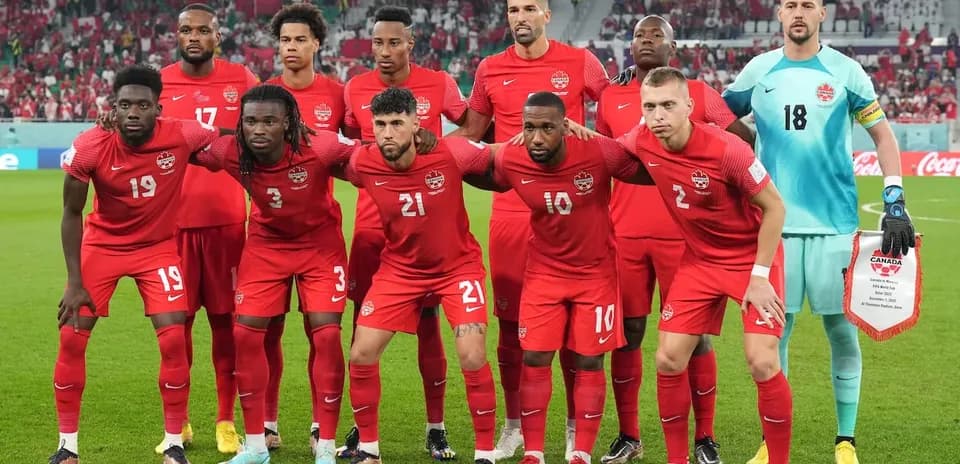 Équipe du Canada avant le match
