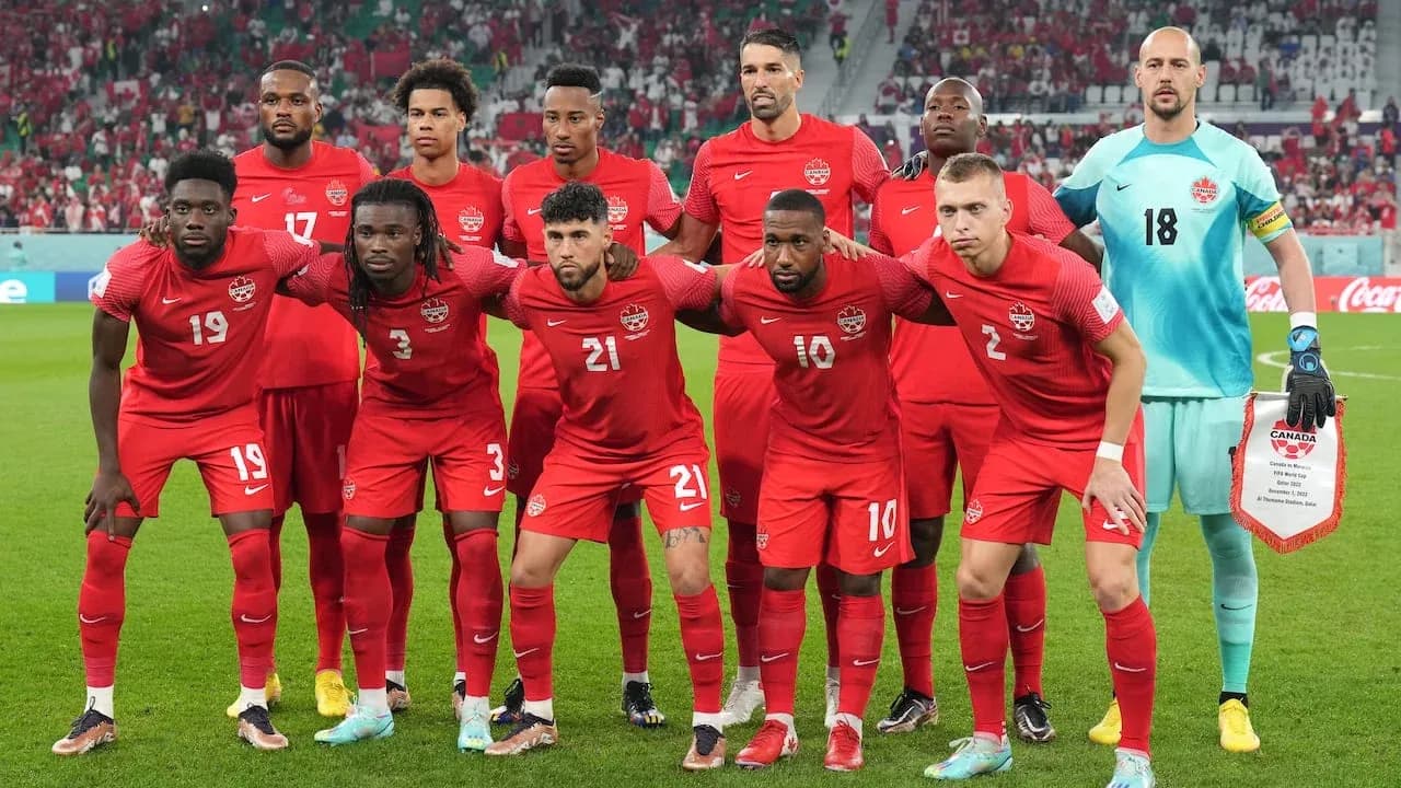 Équipe du Canada avant le match
