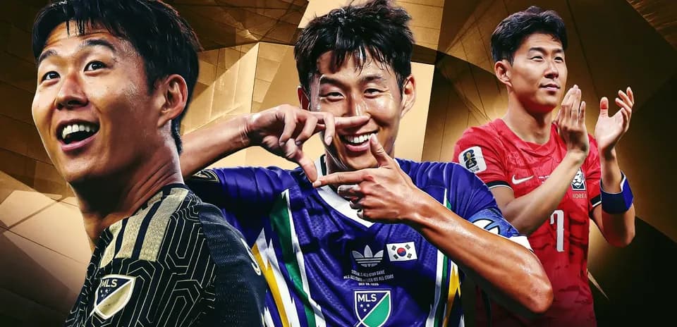 Trois joueurs de football en maillots coréens