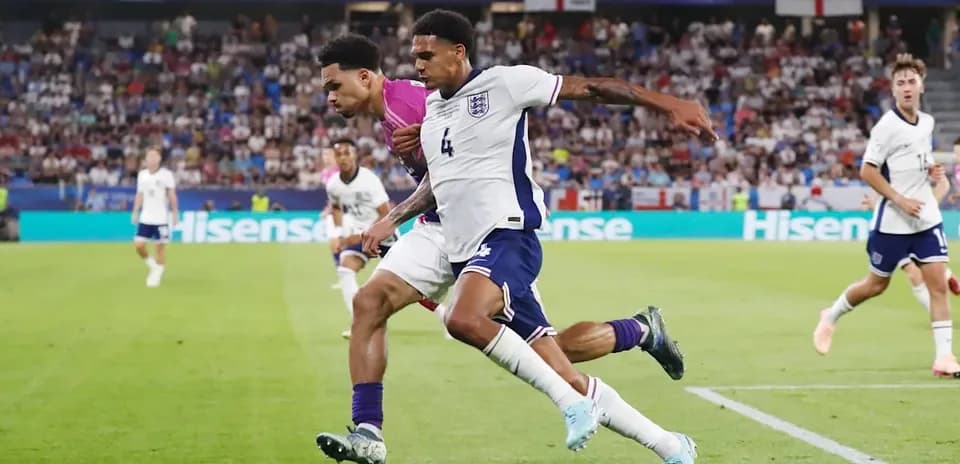 Joueurs anglais en action lors d'un match