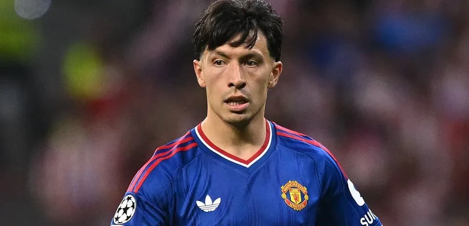 Joueur de Manchester United sur le terrain de jeu
