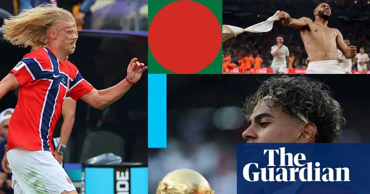 Joueur norvégien courant sur le terrain de football