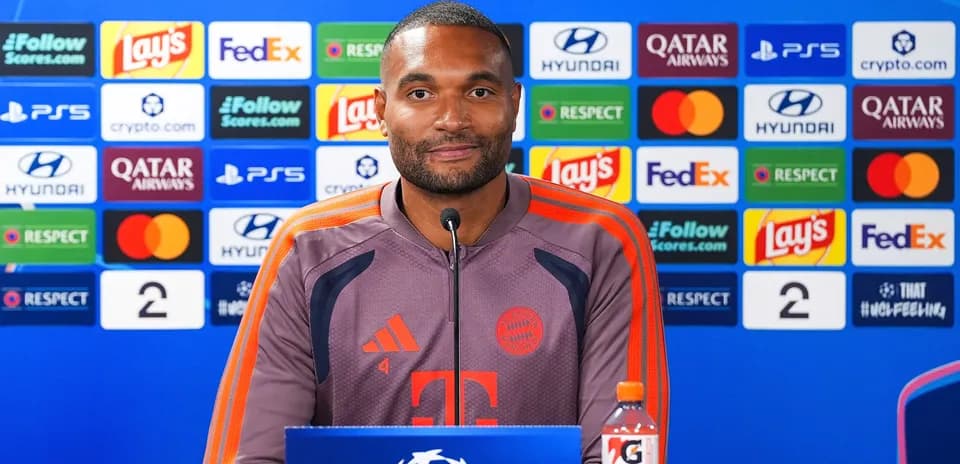 Joueur de Bayern Munich lors d'une conférence de presse