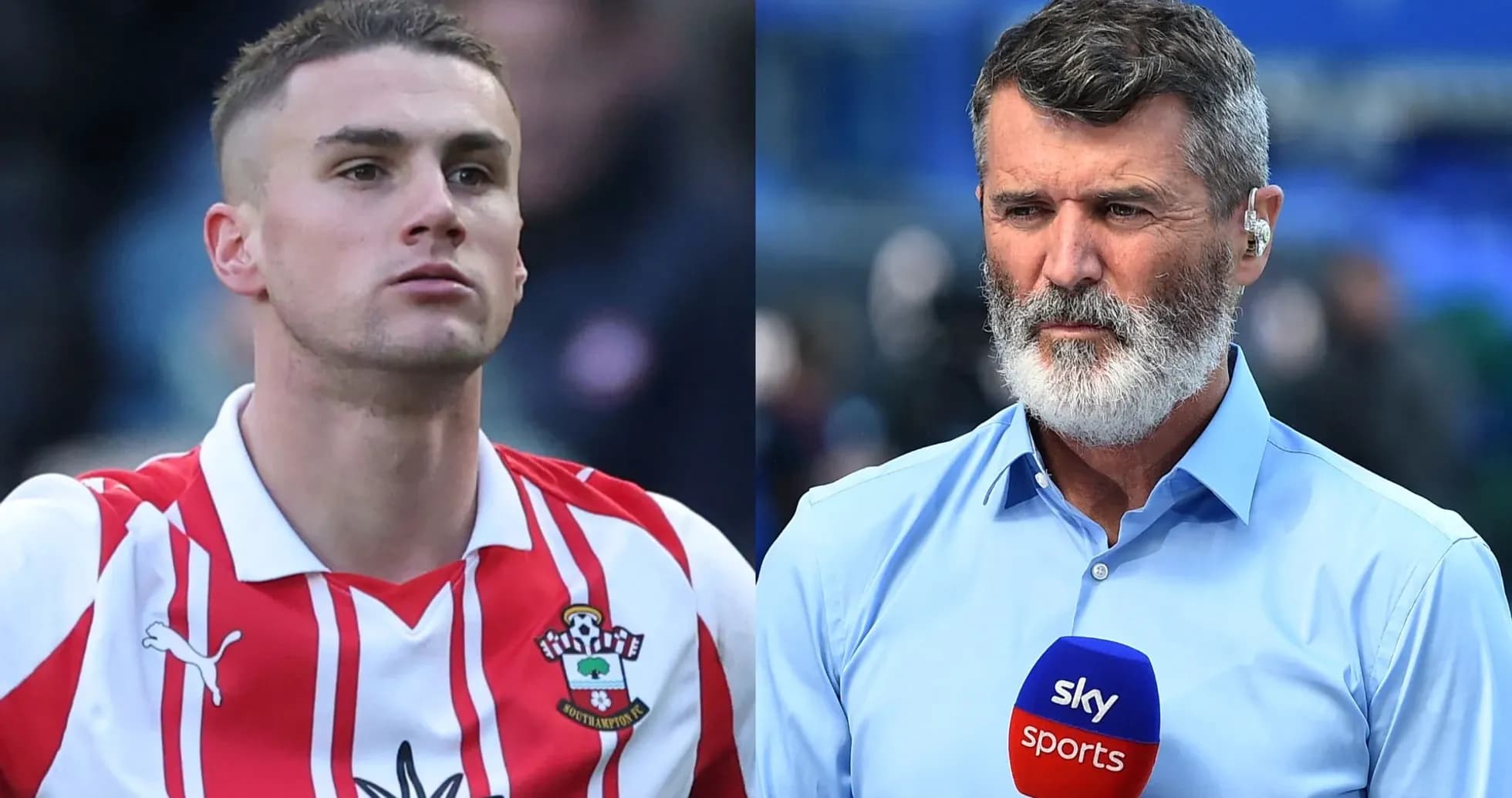 Joueur de Southampton et analyste de football en discussion