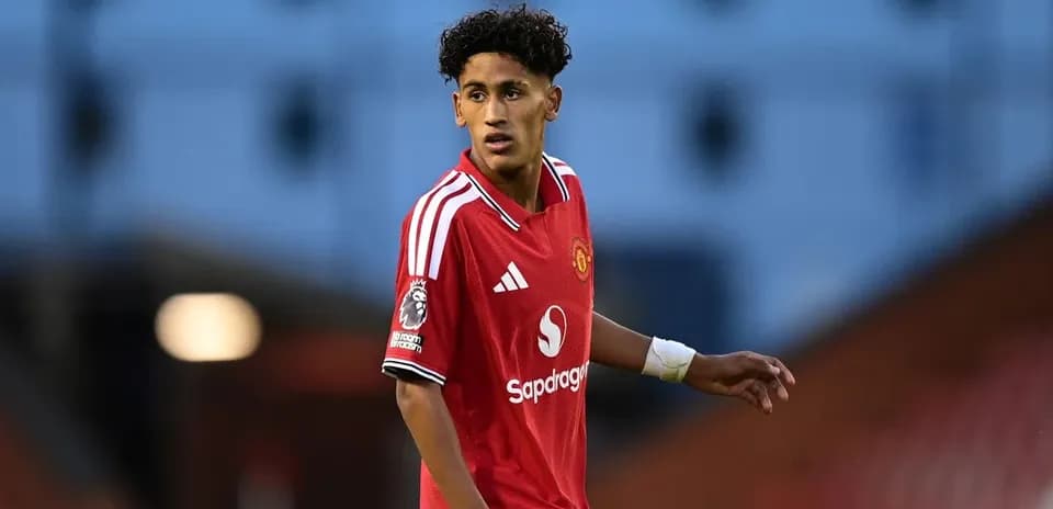 Joueur de Manchester United sur le terrain pendant un match