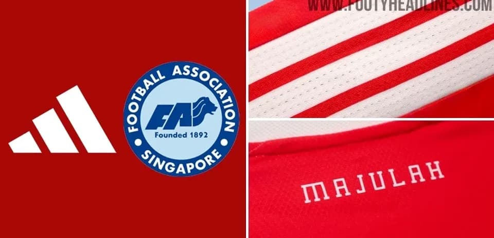 Logo de l'Association de football de Singapour et maillot