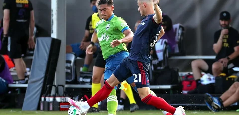 Un joueur du Seattle Sounders en action