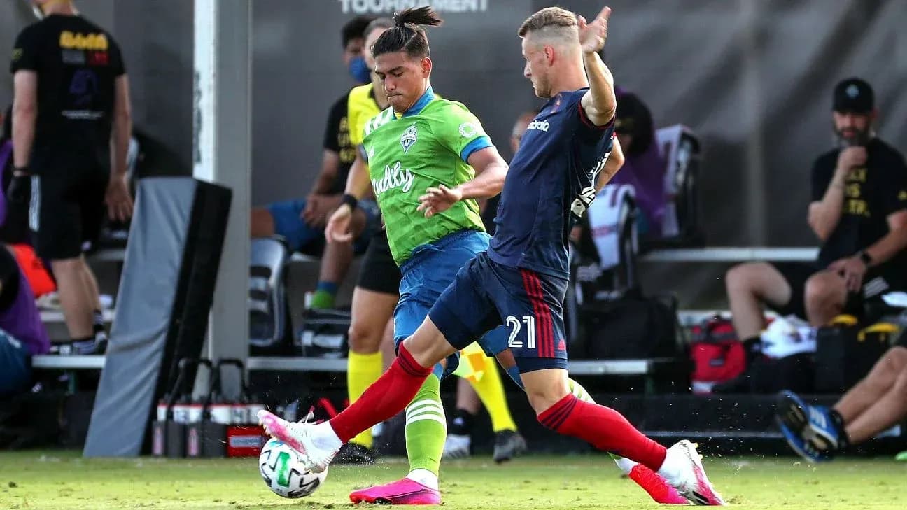 Un joueur du Seattle Sounders en action