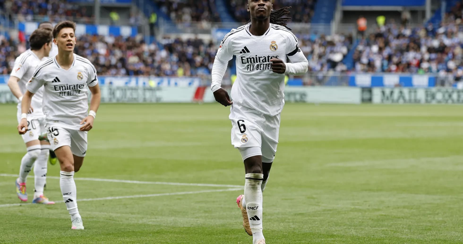 Joueur de Real Madrid célébrant un but