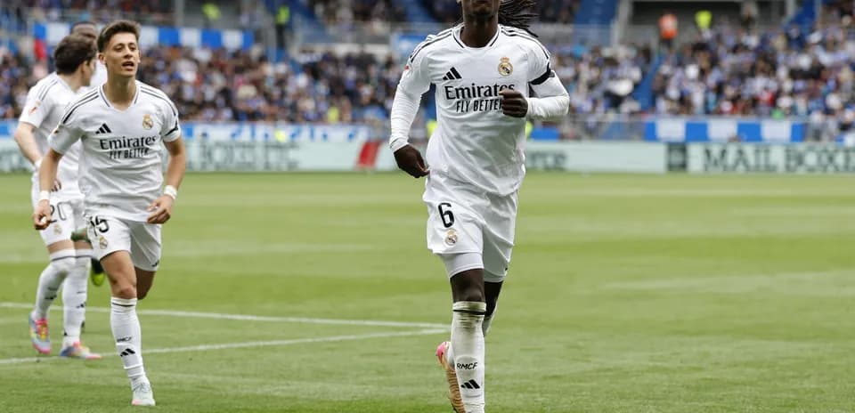 Joueur de Real Madrid célébrant un but