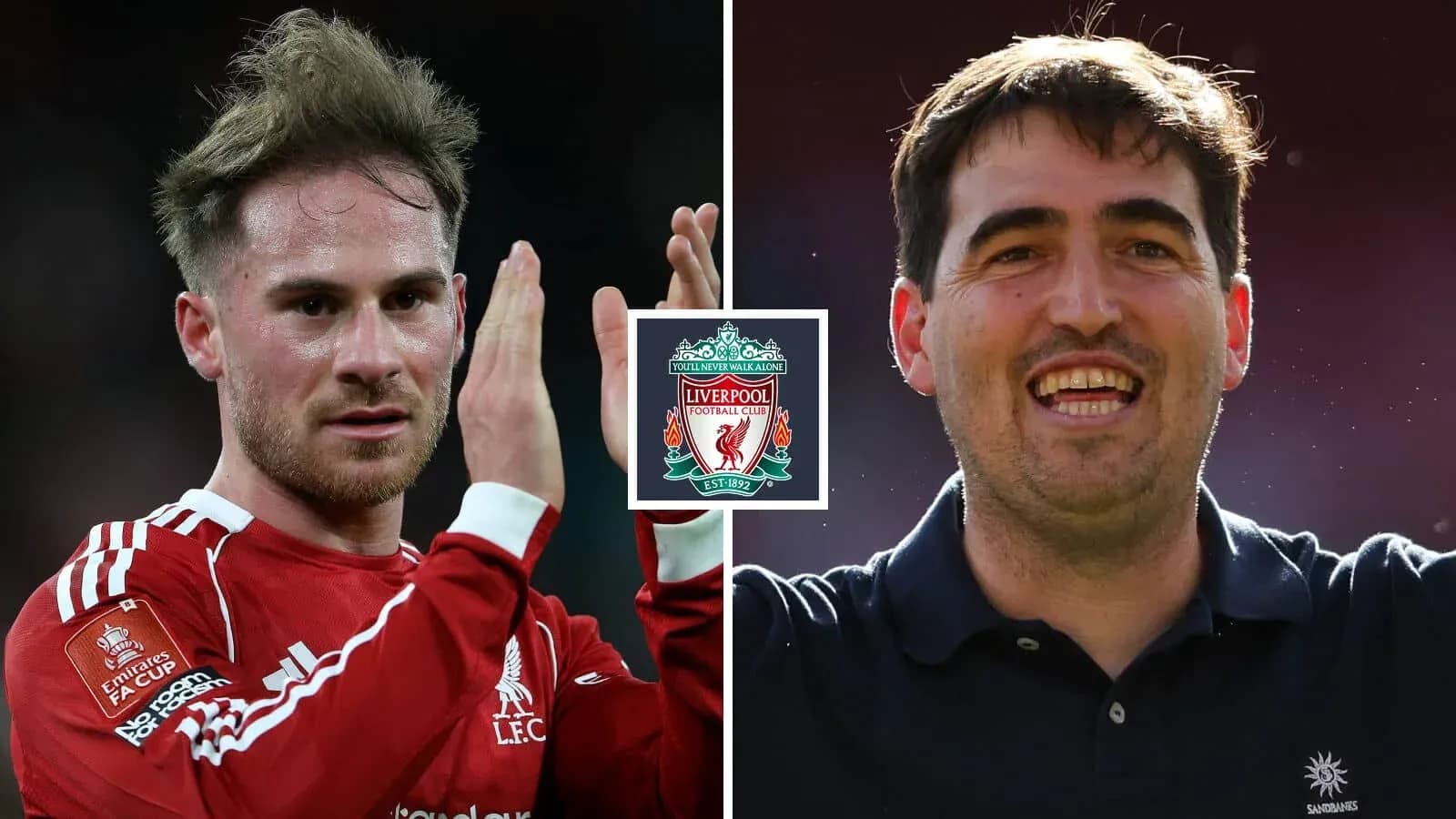 Deux joueurs de Liverpool applaudissant après un match