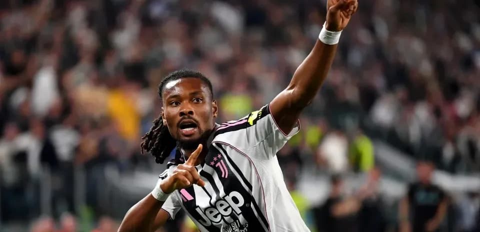 Joueur de la Juventus célébrant un but au stade
