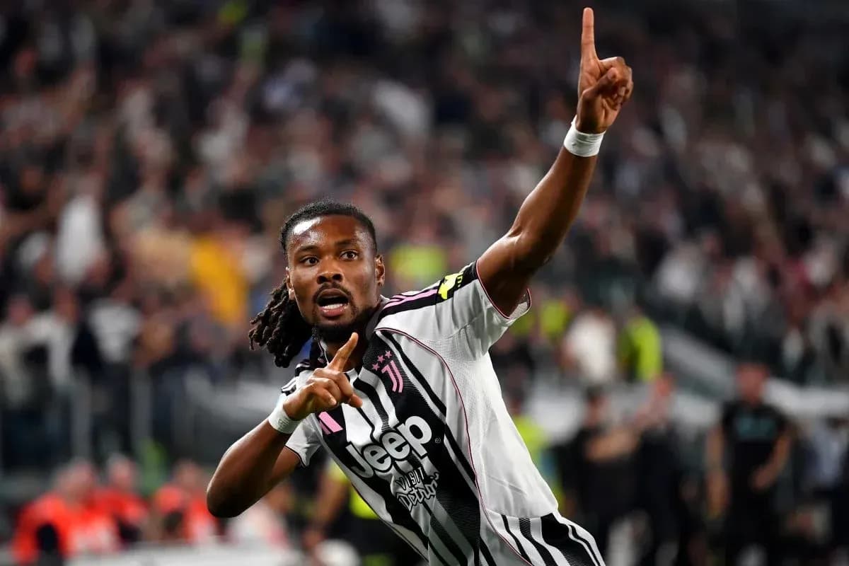 Joueur de la Juventus célébrant un but au stade