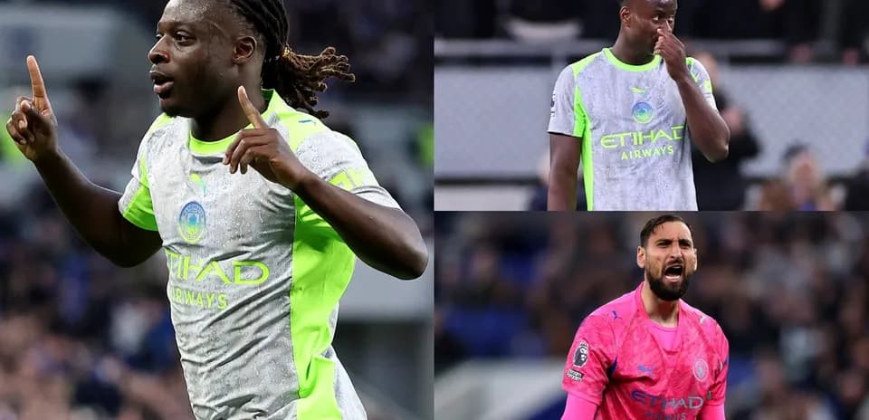 Trois joueurs de Manchester City sur le terrain