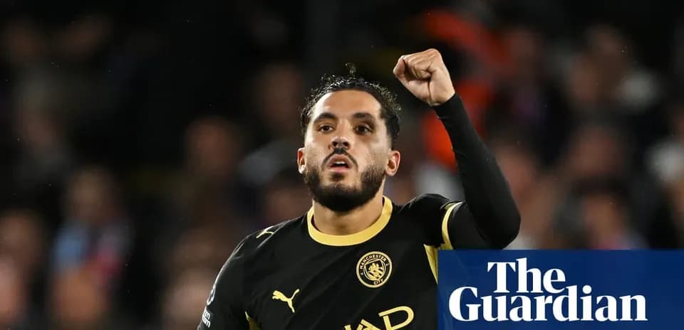 Joueur de Manchester City célébrant un but