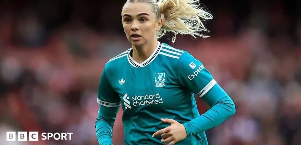 Joueuse de Liverpool en action sur le terrain