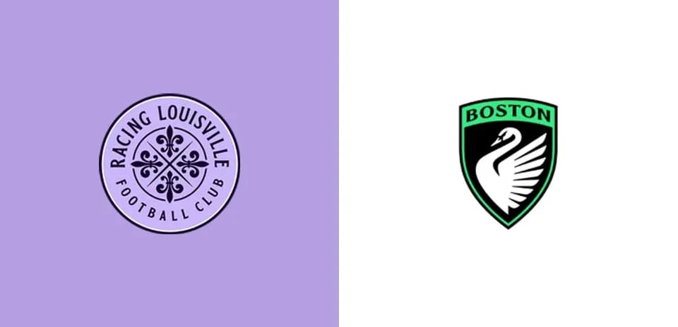 Logos de Racing Louisville et Boston