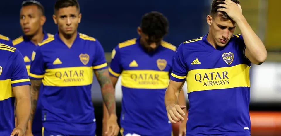 Joueurs de Boca Juniors avant le match