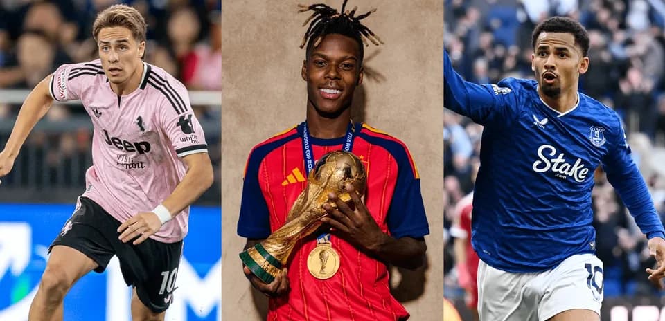 Trois joueurs de football en action et en portrait