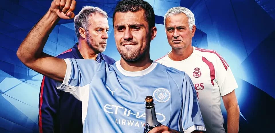 Joueur de Manchester City célébrant avec une bouteille