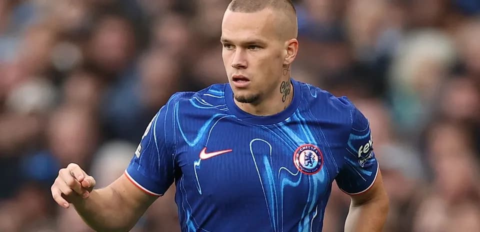Joueur de Chelsea en action sur le terrain
