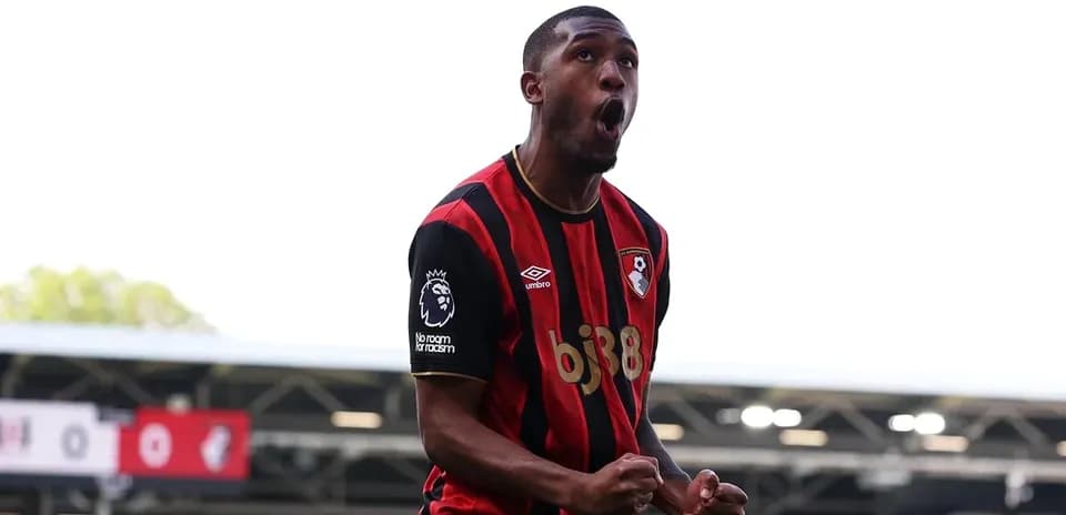 Joueur de Bournemouth célébrant un but au stade
