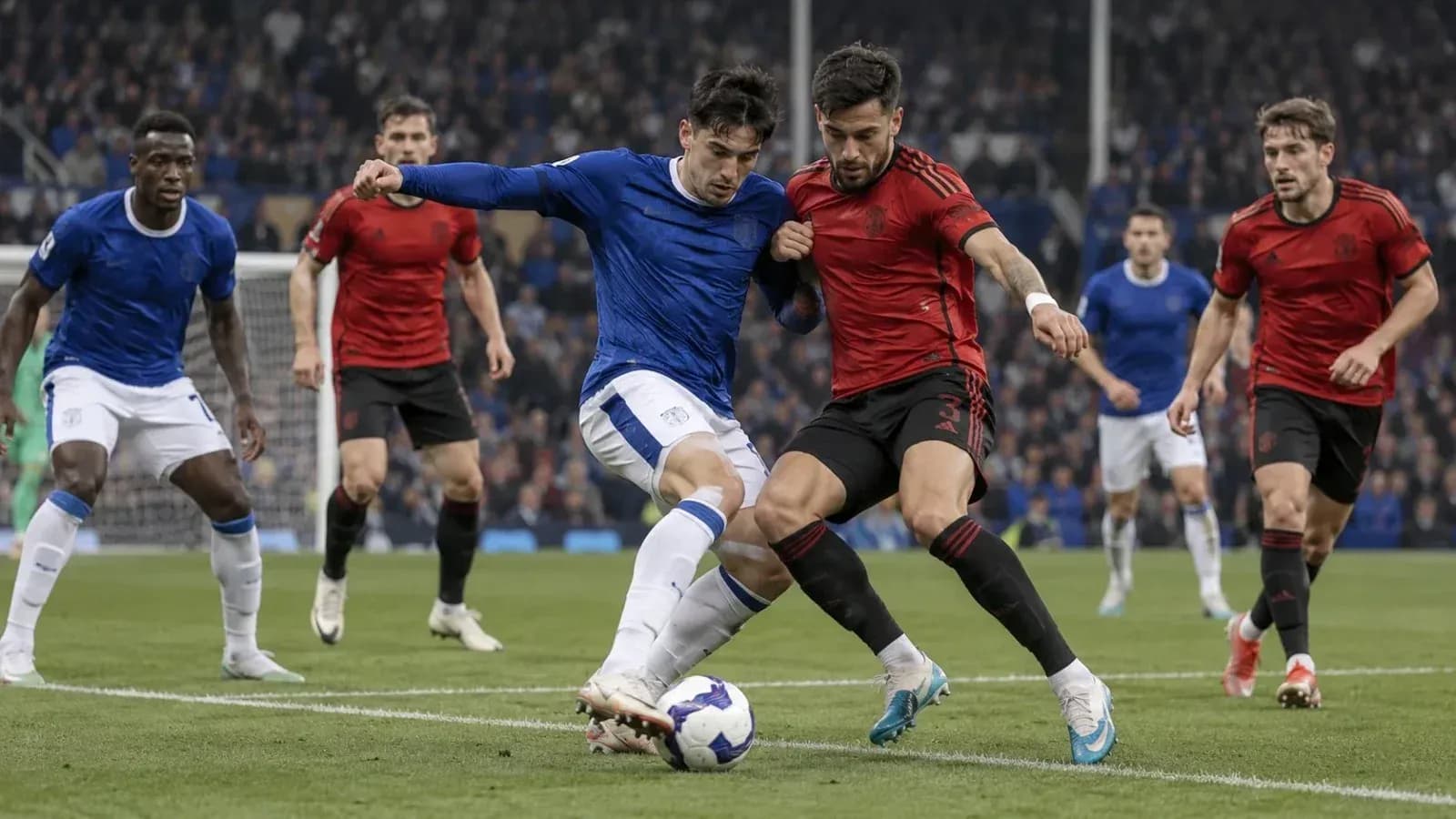 Deux joueurs en compétition pour le ballon