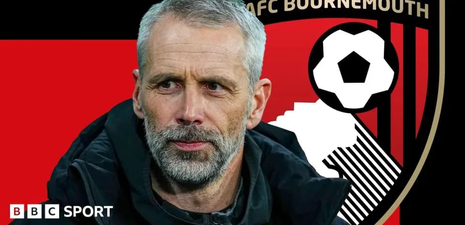 Entraîneur de l'AFC Bournemouth en première ligne