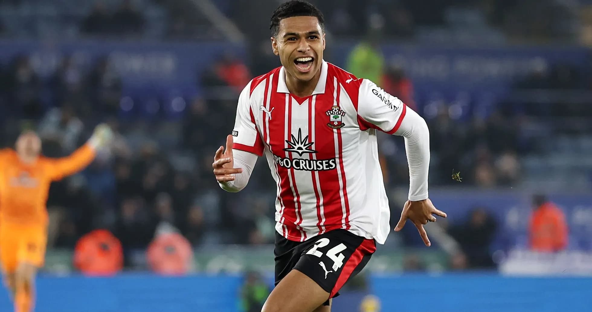 Joueur de Southampton célébrant un but marqué