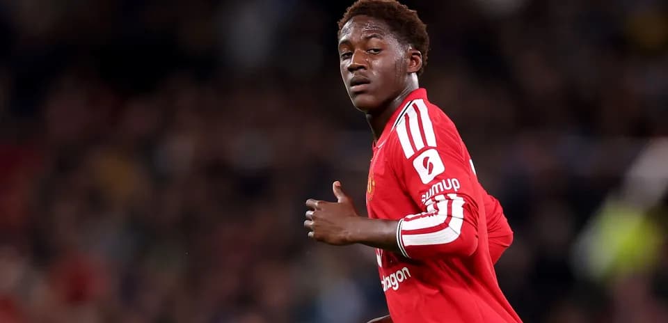 Joueur de Manchester United sur le terrain