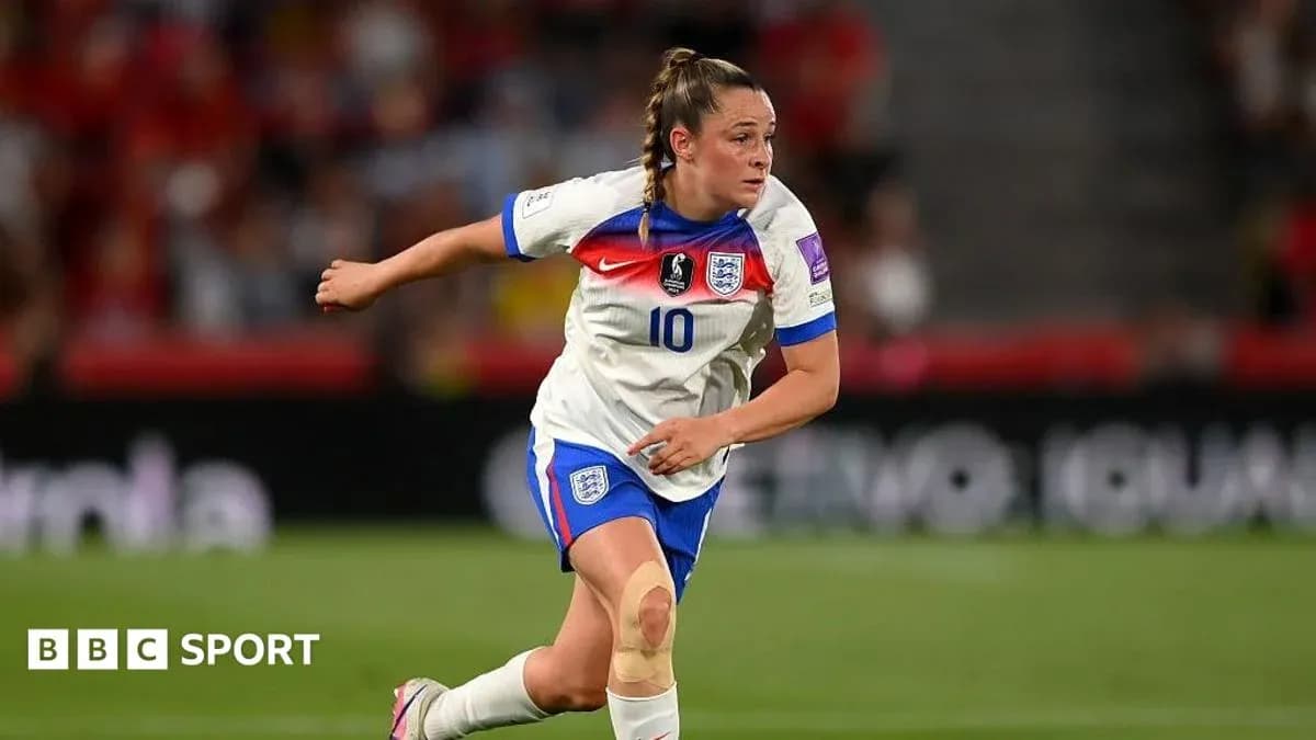 Joueuse anglaise en action sur le terrain
