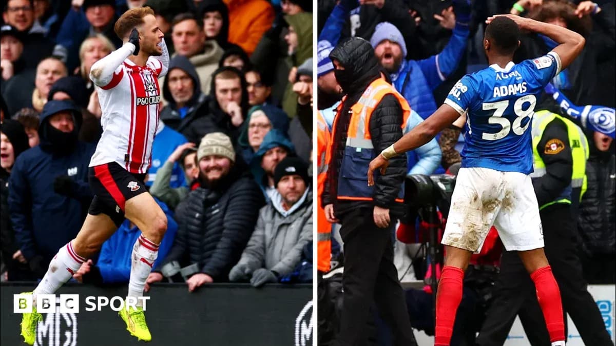 Joueur célébrant un but devant des supporters