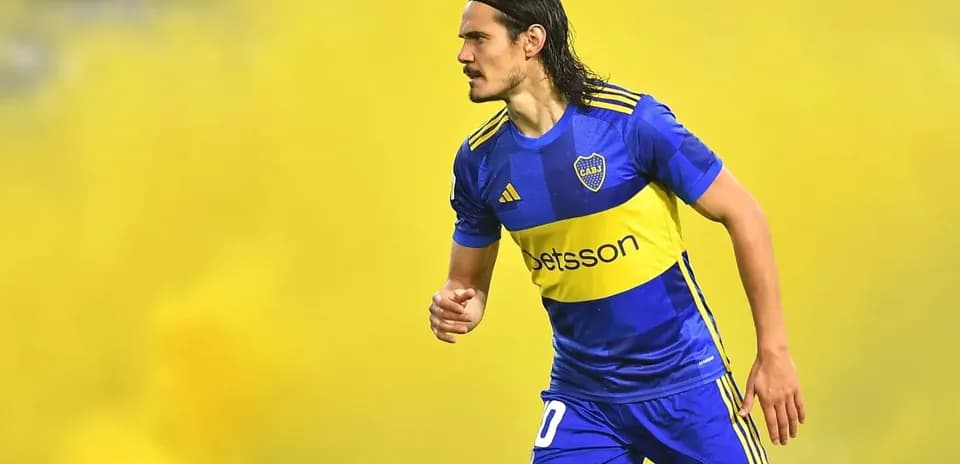 Joueur de Boca Juniors en action pendant le match