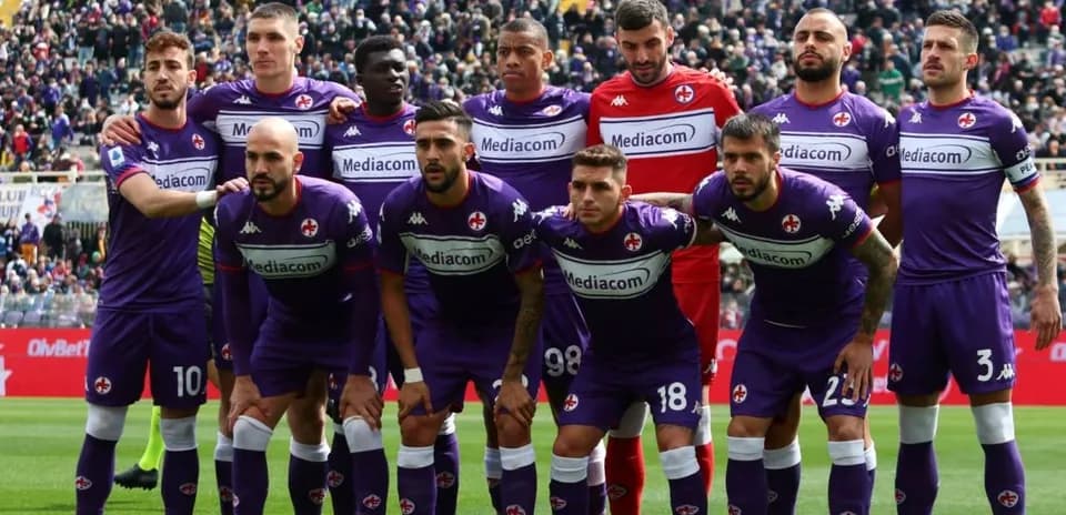 Équipe de la Fiorentina avant le match