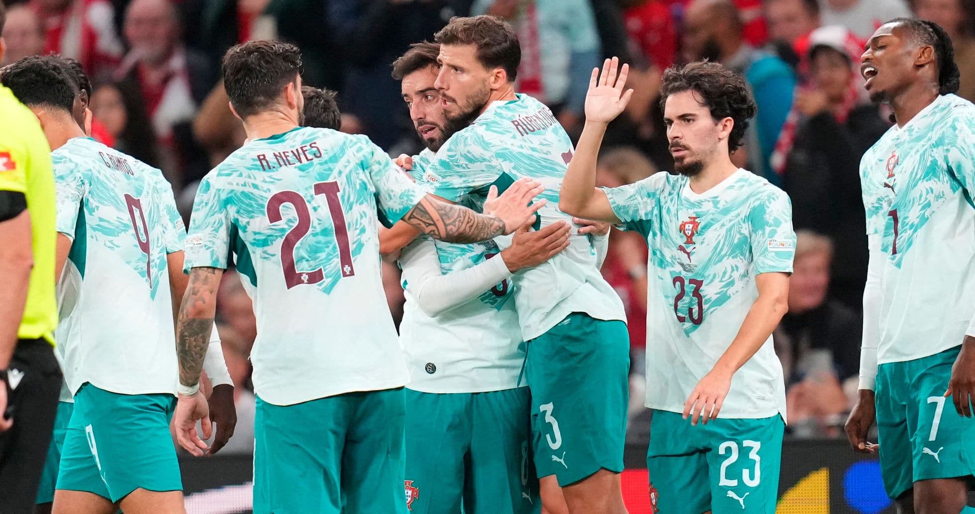 Portugal domine le Danemark 4-2 en Ligue des Nations grâce à Bruno Fernandes et Gonçalo Ramos