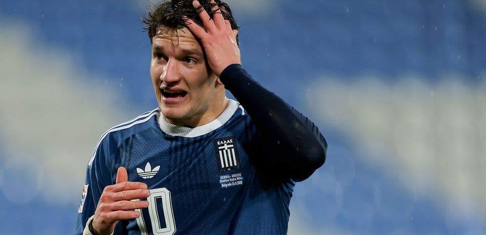 Nouvelle inquiétude pour Arsenal : Christos Tzolis blessé avec la Grèce malgré un refus de sortie