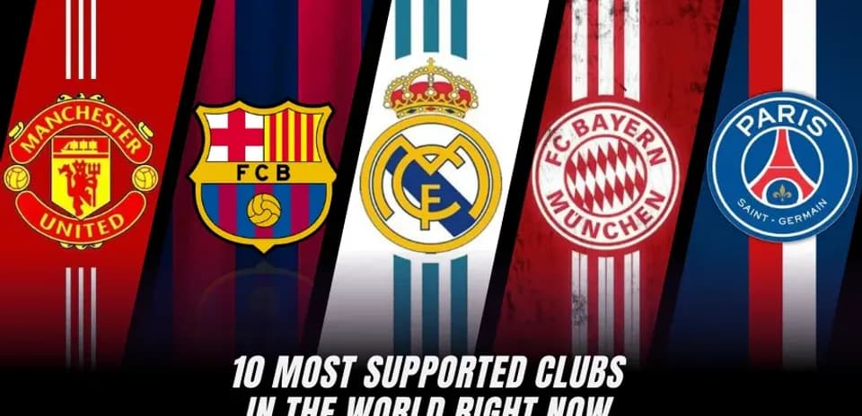 Les 10 Clubs de Football les Plus Soutenus au Monde en 2026