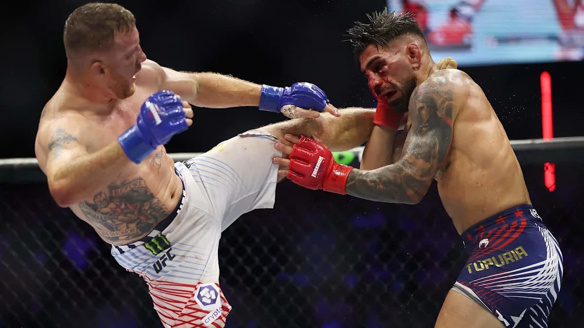 Justin Gaethje défend Ilia Topuria : « Il n’a pas abandonné sur le tabouret »