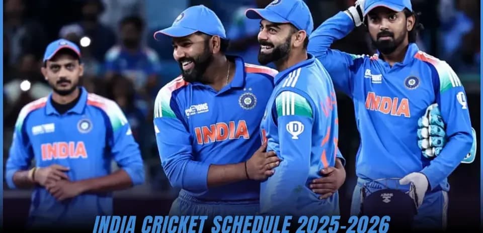 Calendrier de l'équipe de cricket d'Inde 2025-26 : Prochains matchs, séries et rencontres