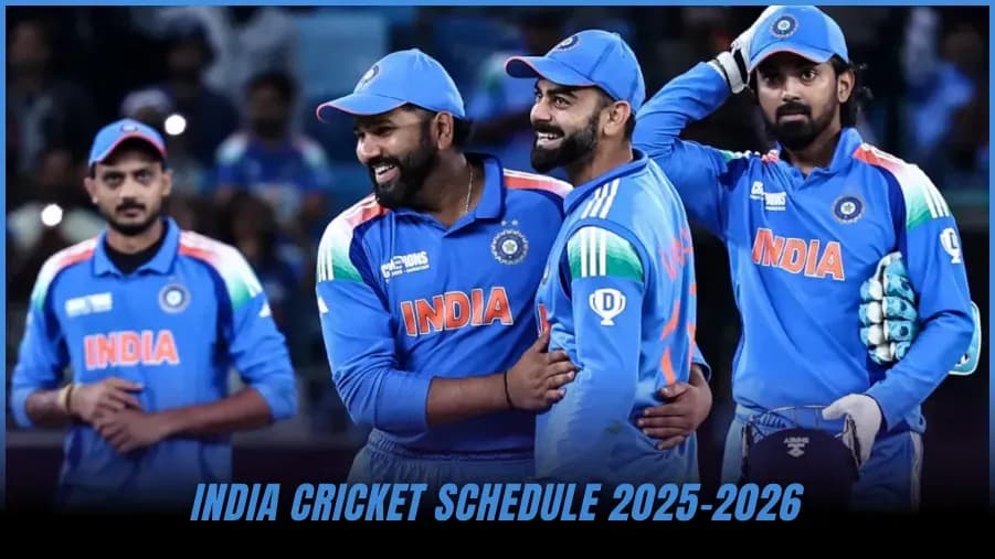 Calendrier de l'équipe de cricket d'Inde 2025-26 : Prochains matchs, séries et rencontres
