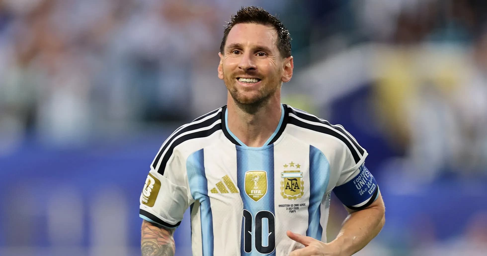 Joueur argentin célébrant lors d'un match Joueur argentin célébrant lors d'un match