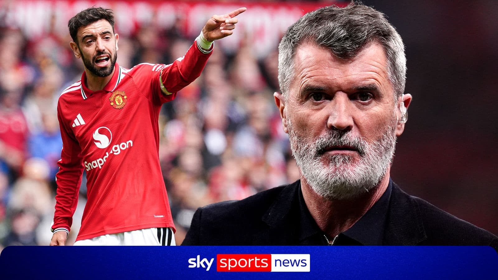 Bruno Fernandes gesturing during Manchester United match Bruno Fernandes gesturing during Manchester United match