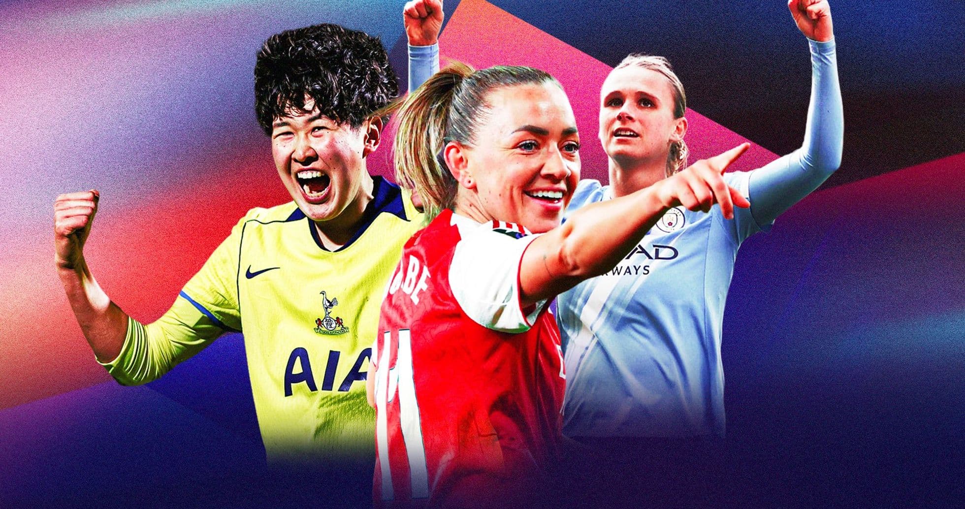 Trois joueuses célébrant lors d'un événement sportif Trois joueuses célébrant lors d'un événement sportif