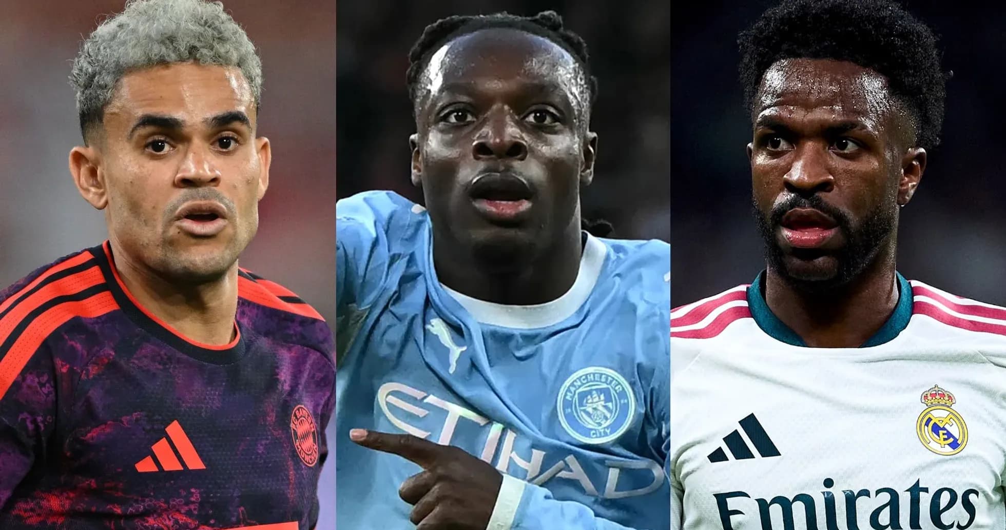 Trois joueurs en action lors d'un match de football Trois joueurs en action lors d'un match de football