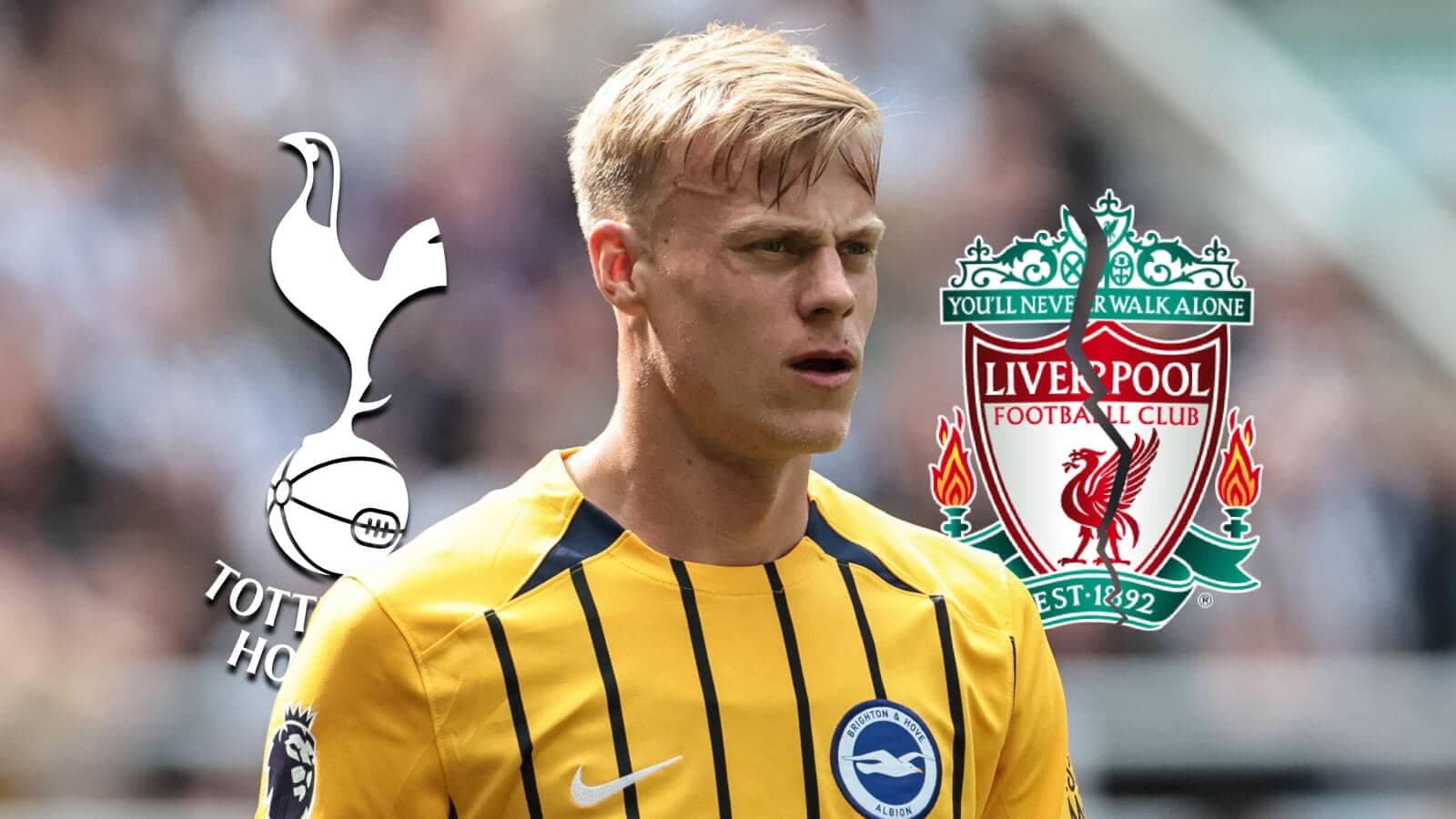 Joueur de Brighton portant un maillot jaune Joueur de Brighton portant un maillot jaune