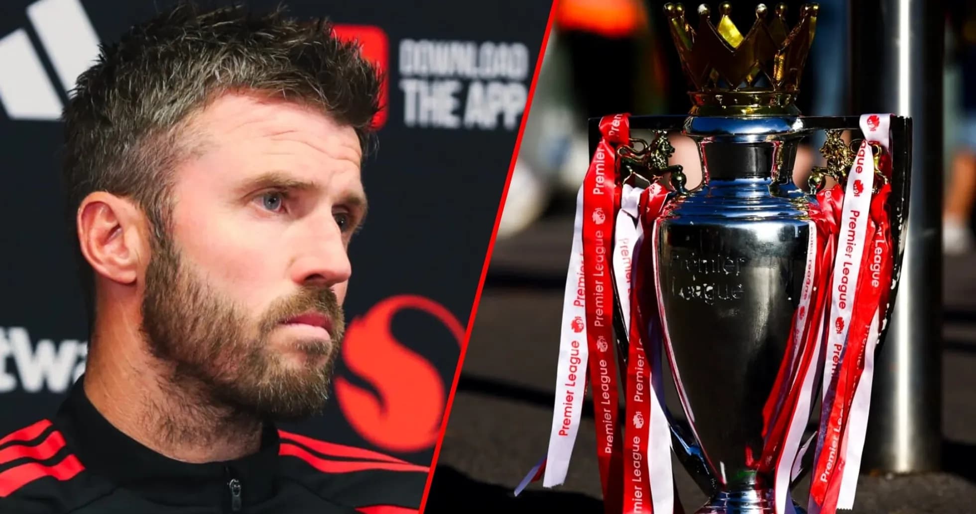Un joueur avec un trophée de la Premier League Un joueur avec un trophée de la Premier League