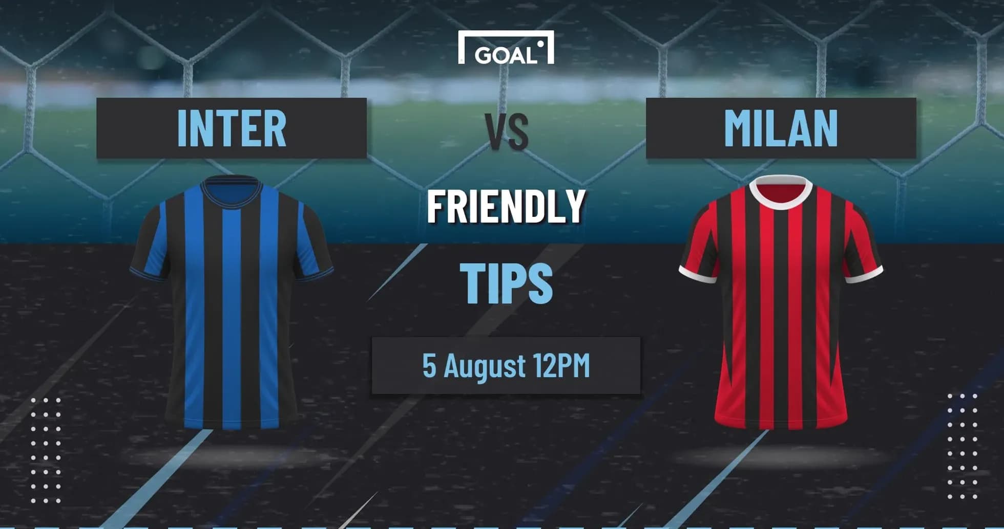 Maillots d'Inter et Milan pour match amical Maillots d'Inter et Milan pour match amical