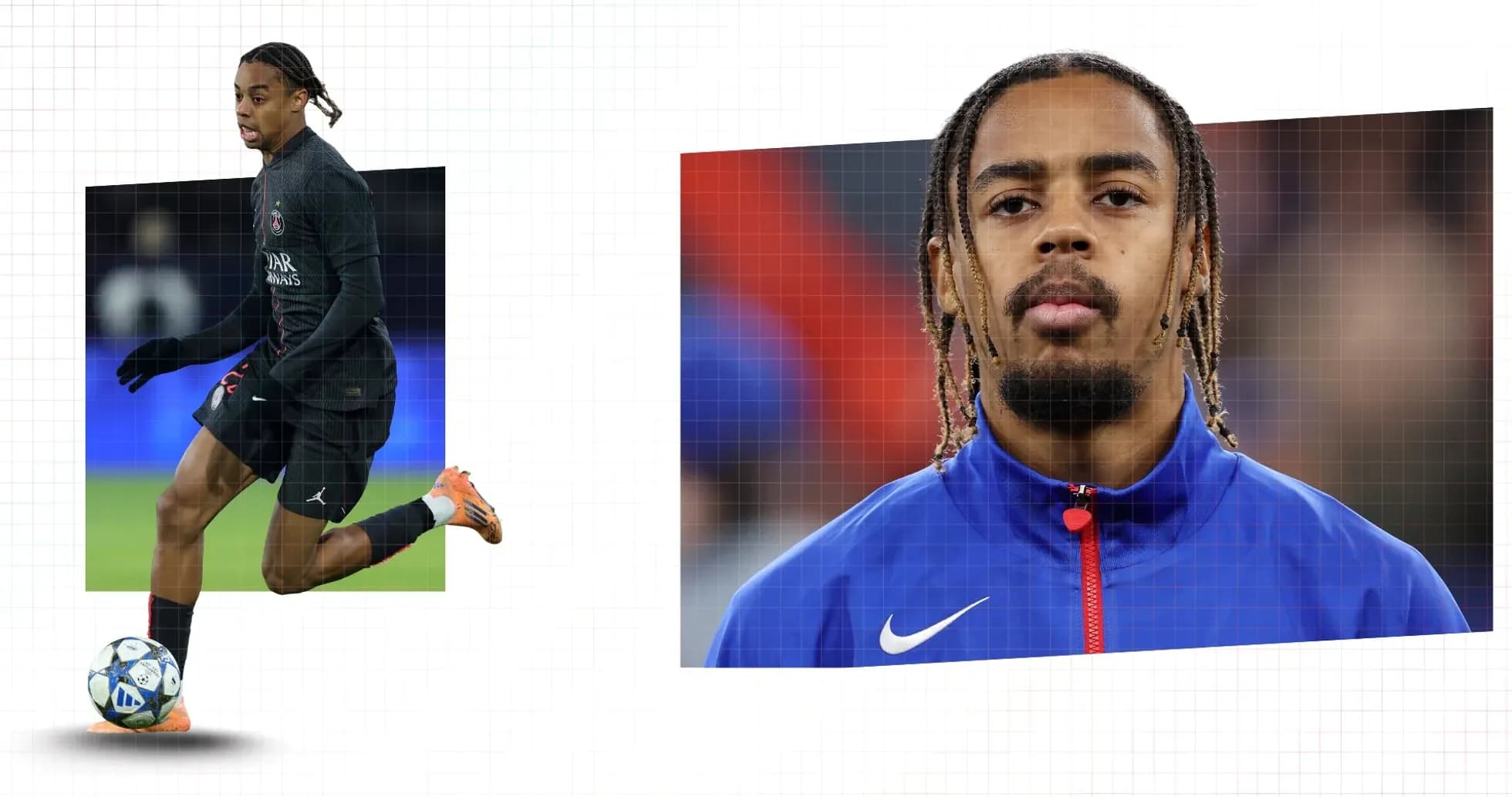 Joueur dribblant le ballon lors d'un match Joueur dribblant le ballon lors d'un match