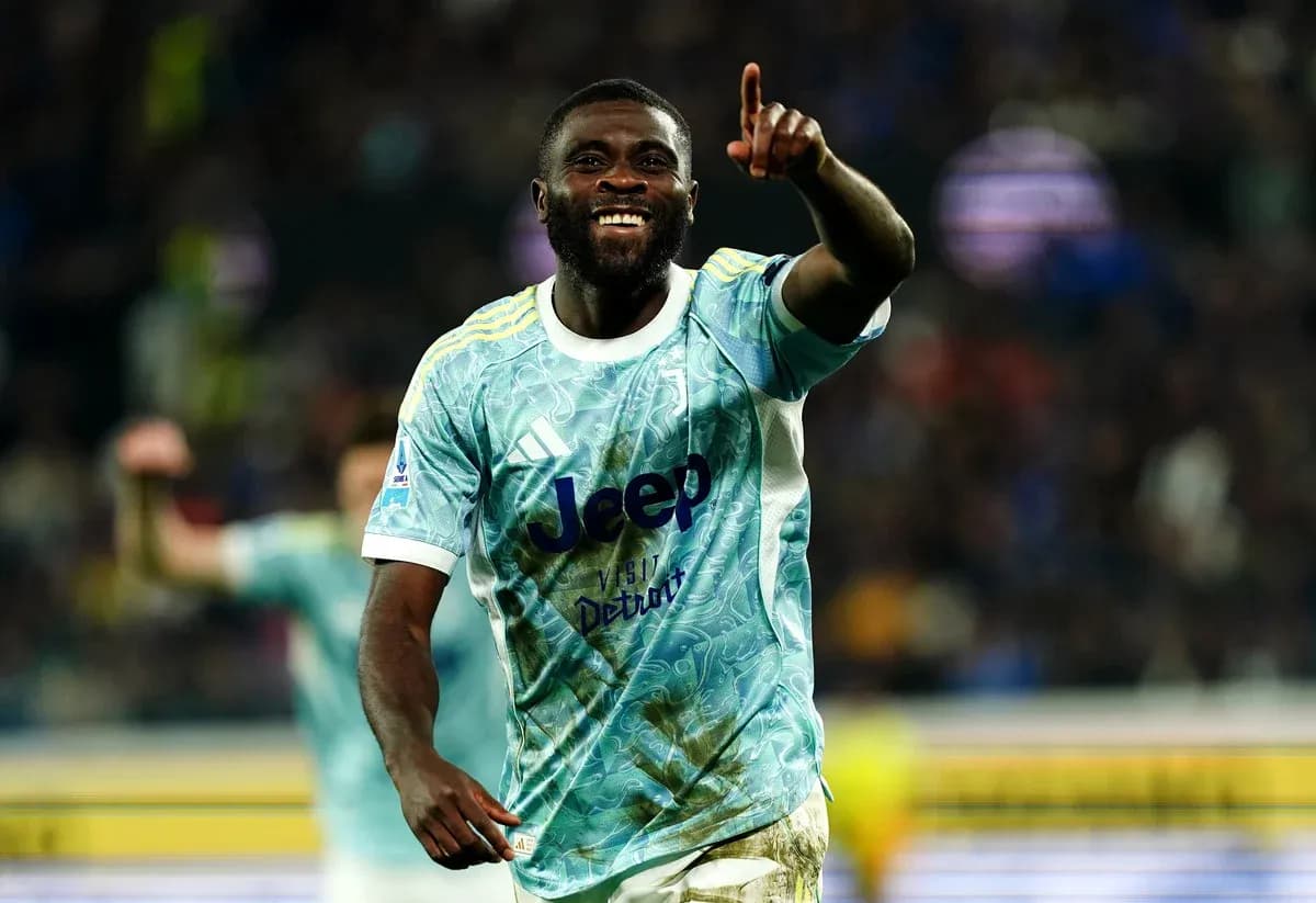 Joueur de la Juventus célébrant un but Joueur de la Juventus célébrant un but