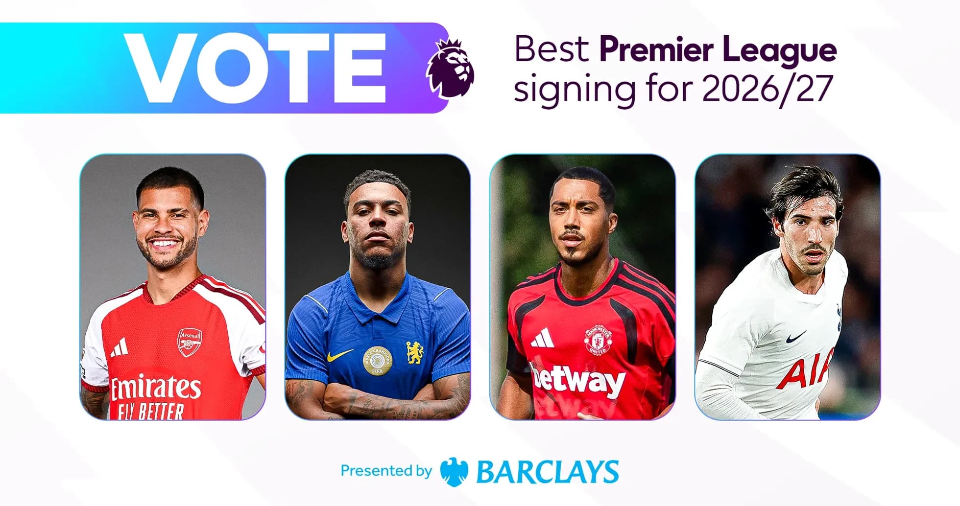 Quatre joueurs en compétition pour meilleur transfert Premier League Quatre joueurs en compétition pour meilleur transfert Premier League